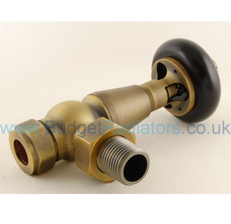 Belgravia Angled Manual Valve Set - Old English Brass